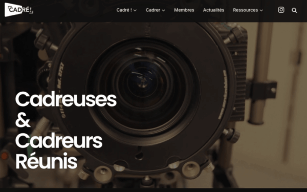 Présentation du site web de l'association Cadré !